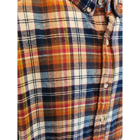 Red head size large L lumberjack brown EUC Flannel button up winter warm men's ^ - Picture 4 of 7